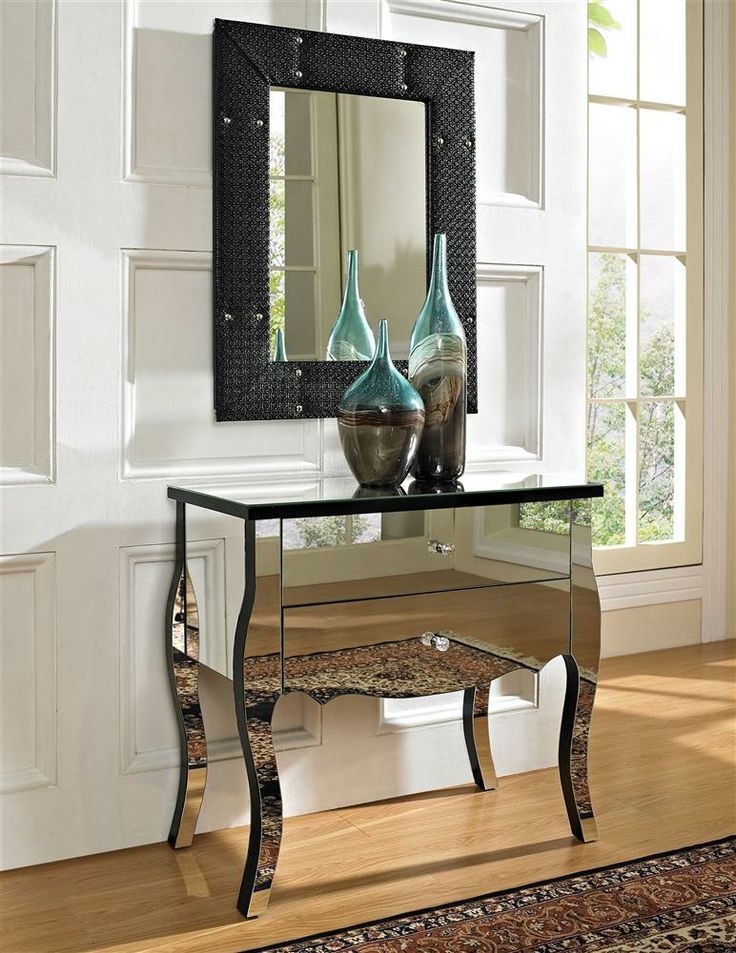 zrkadlový nábytok, zrkadlová komoda, barokový štýl, eklektický štýl